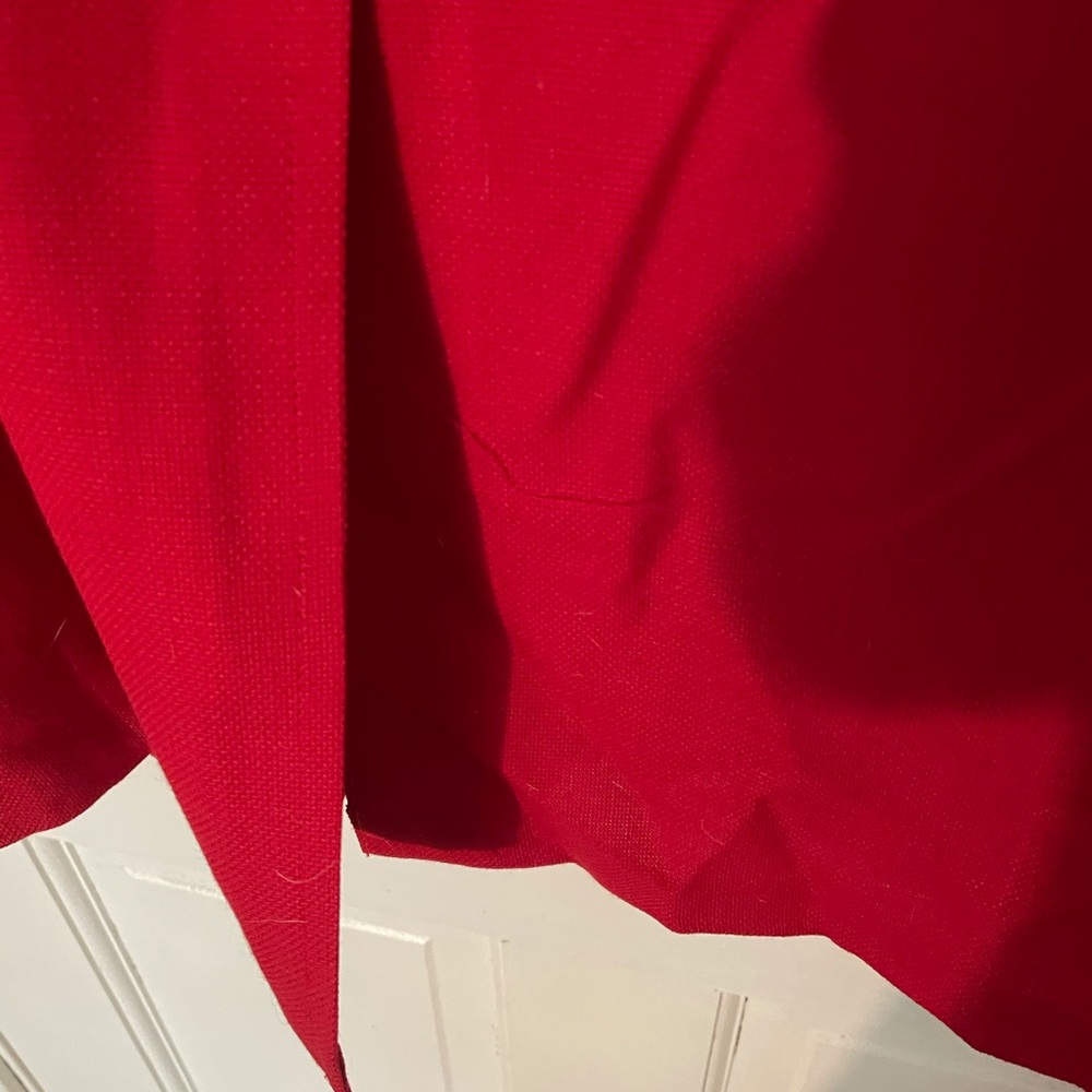 Lacoste vintage vibrant red twill blazer. No size or fabric content. Gorgeous. - Picture 11 of 14